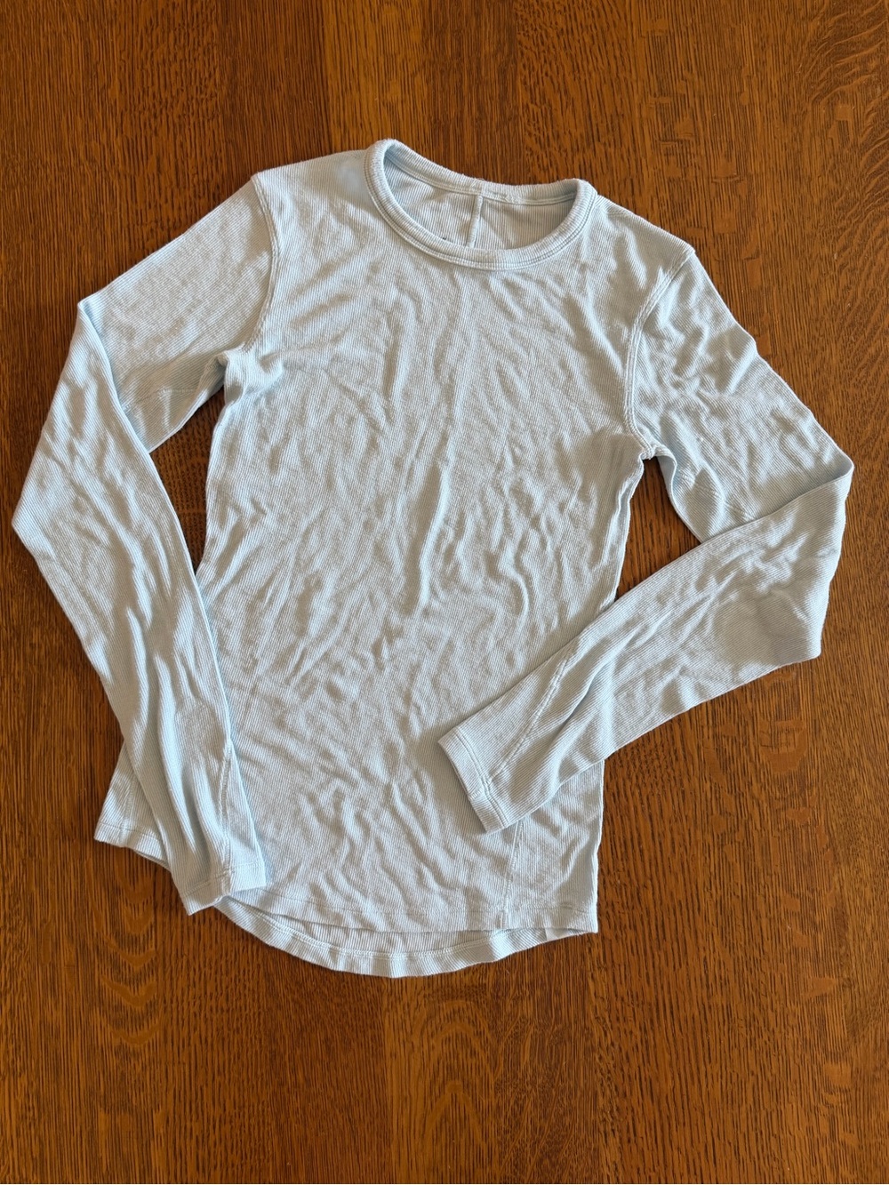 lululemon athletica Light Blue Long-Sleeve Crew Shirt